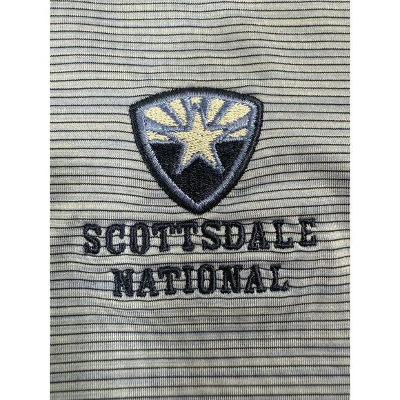 Johnnie-O Mens Polo Shirt Size Medium Prep Performance Scottsdale National Golf - Picture 6 of 13